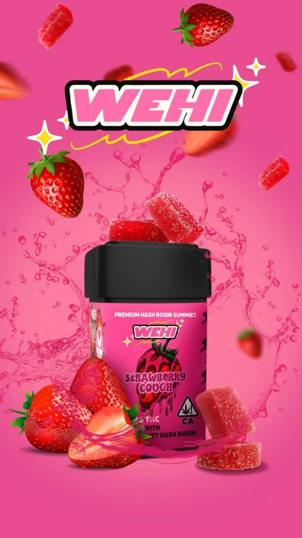 WeHi Strawberry Cough 300mg Gummies